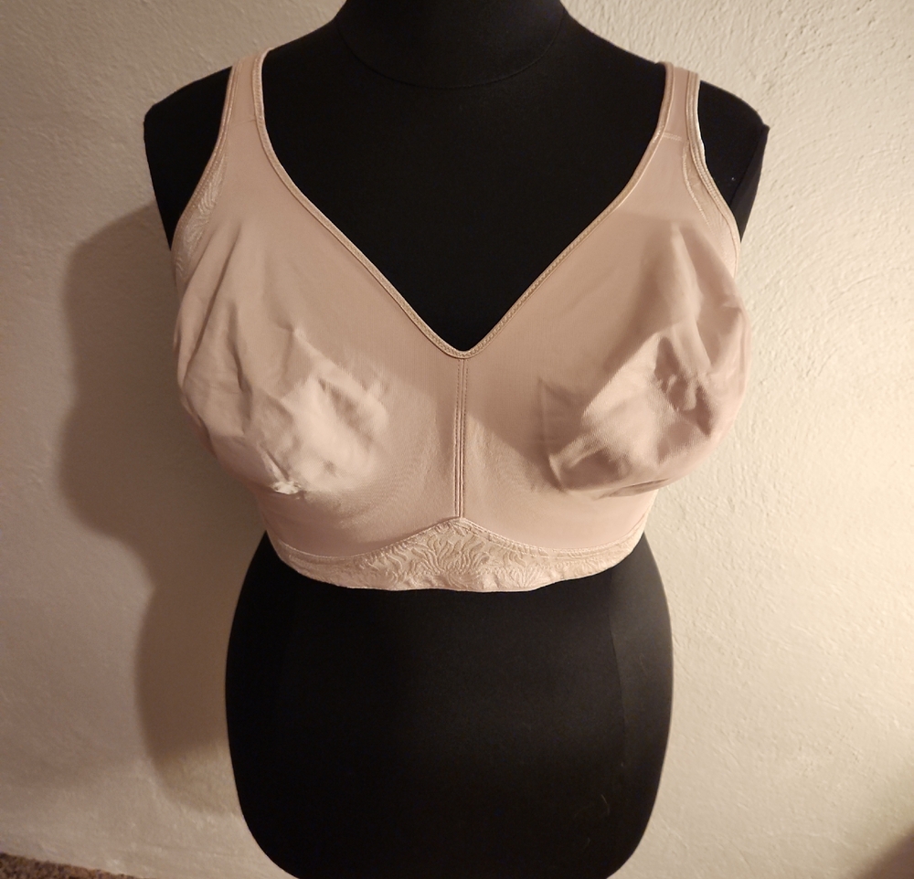 Playtex Nude Full Coverage Wireless Comfort Bra 44DDD NIP